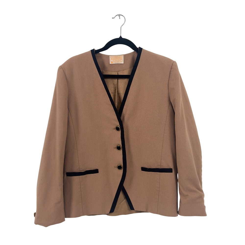 Vintage Pendleton Blazer Camel Tan 100% Virgin Wool Vintage - S/M